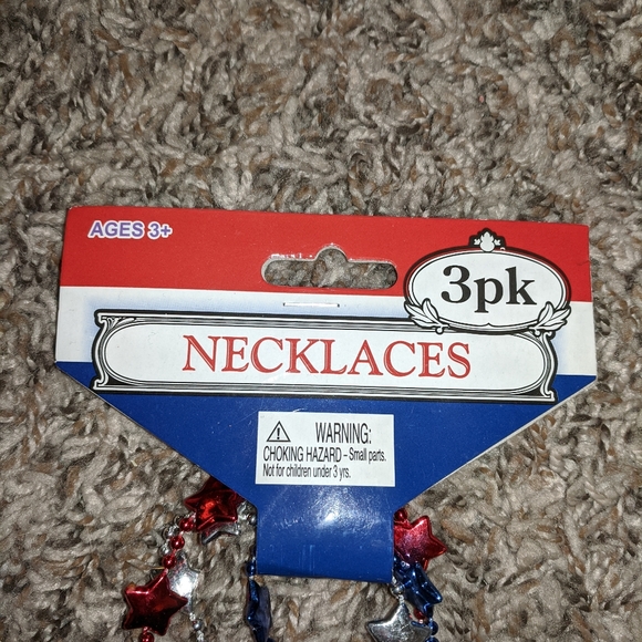 NEW! Red, Blue, and Silver Star Necklaces - Picture 5 of 5